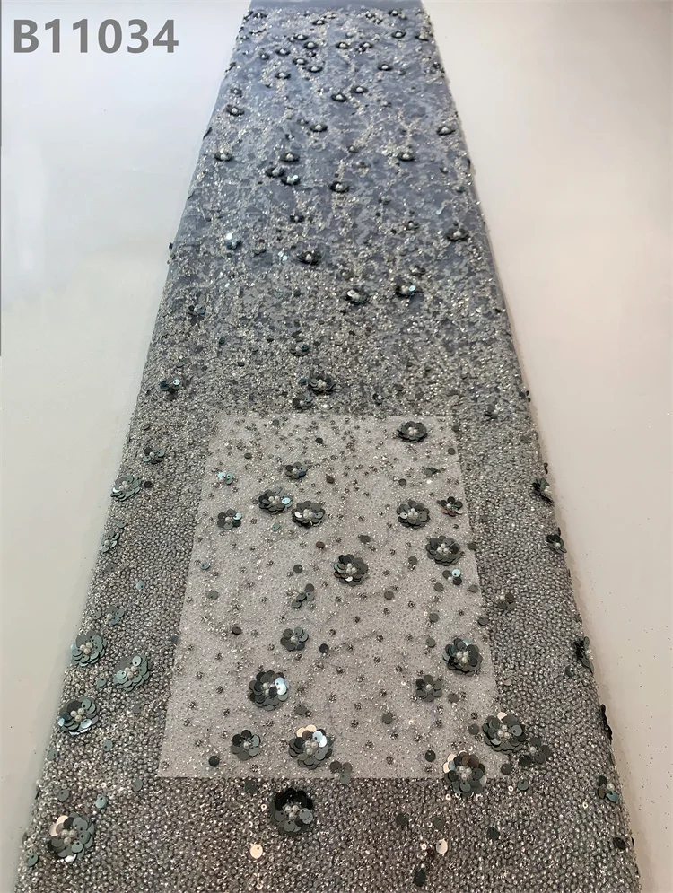 New Design African Lace Embroidery Fabric Sequins Colorful Lace Fabric Wholesale