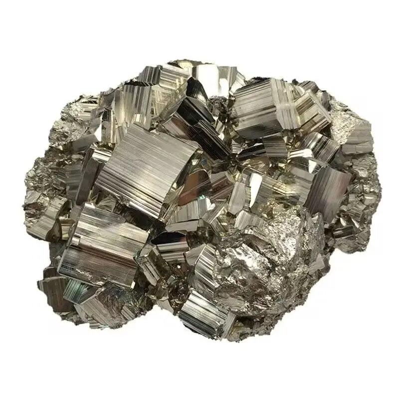 Peru pyrite ore stone crystal Mineral specimen pyrite cube cluster