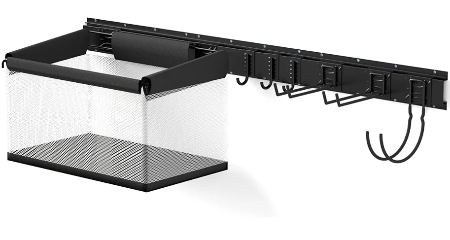 Tool Storage Rack Max Wall Mount Tools Home and Garage Organizer Storage System Steel Gear Hanger