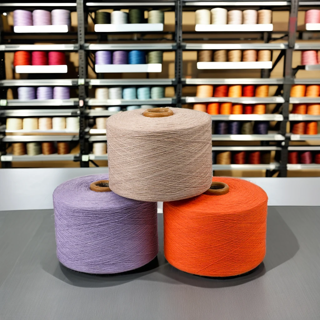 CVC 40S/1 Spun Yarn 60% Cotton 40% Polyester blended for Knitting and Weaving Low Price from Chinese Supplier