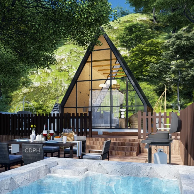 2025 Prefabricated Party Triangle Modern Design Detachable Luxury Container Tiny Homes