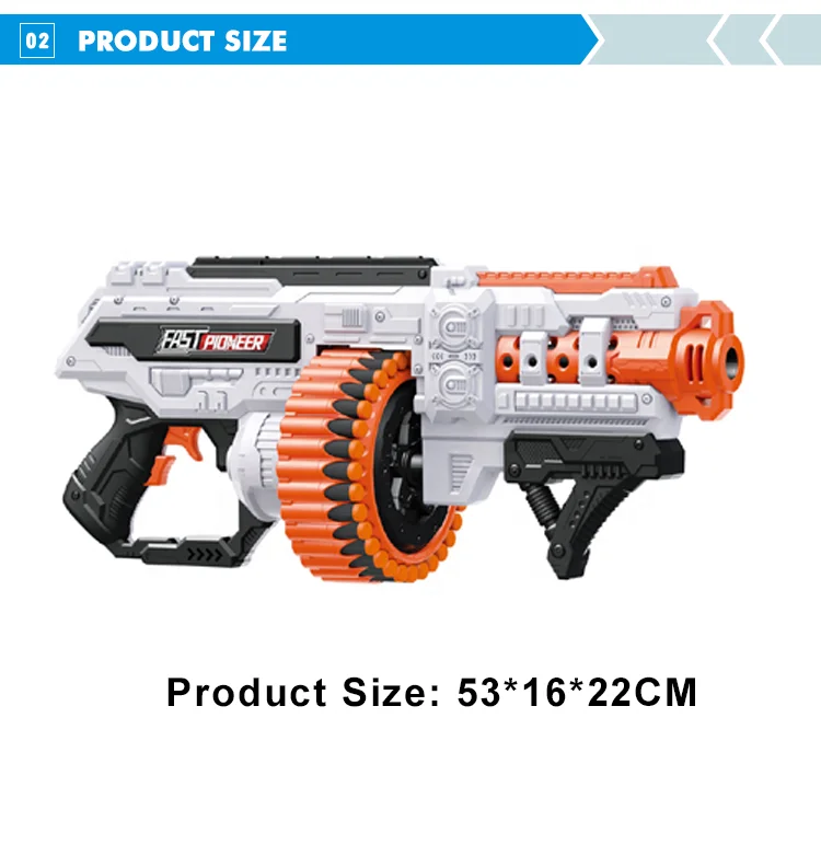 safety design electric toys plastic gun soft bullet