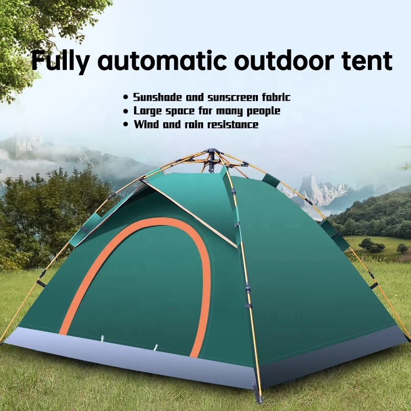 New design factory wholesale quick automatic opening foldable camping tent for mountaineering