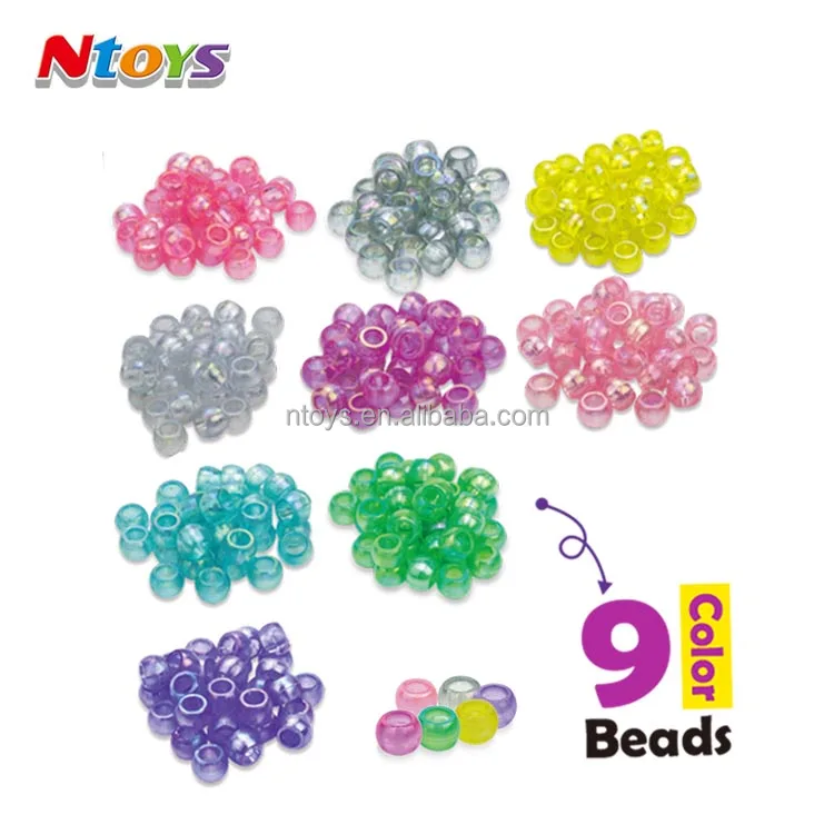 DIY Beads Kit for Children Colorful Beads Jewelry Toys Bracelet Accessories