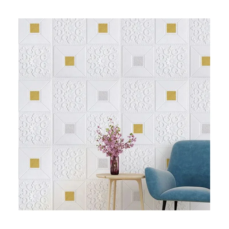 Luxury Simple 3D Art Restaurant Easy DIY Brick Stone Mural Vinyl 3D Wall Panel Wallpaper