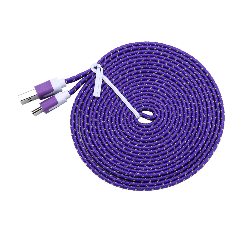 3A Fast Speed charging 1M 3FT Braided Fabric Nylon Type c Usb Cables Micro usb Cable For Ps5