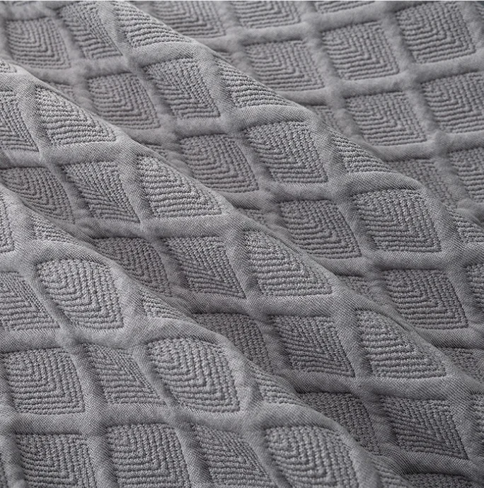 Jacquard Spandex Stretch Home Chair Cover Dining Chair Cover Grey Color