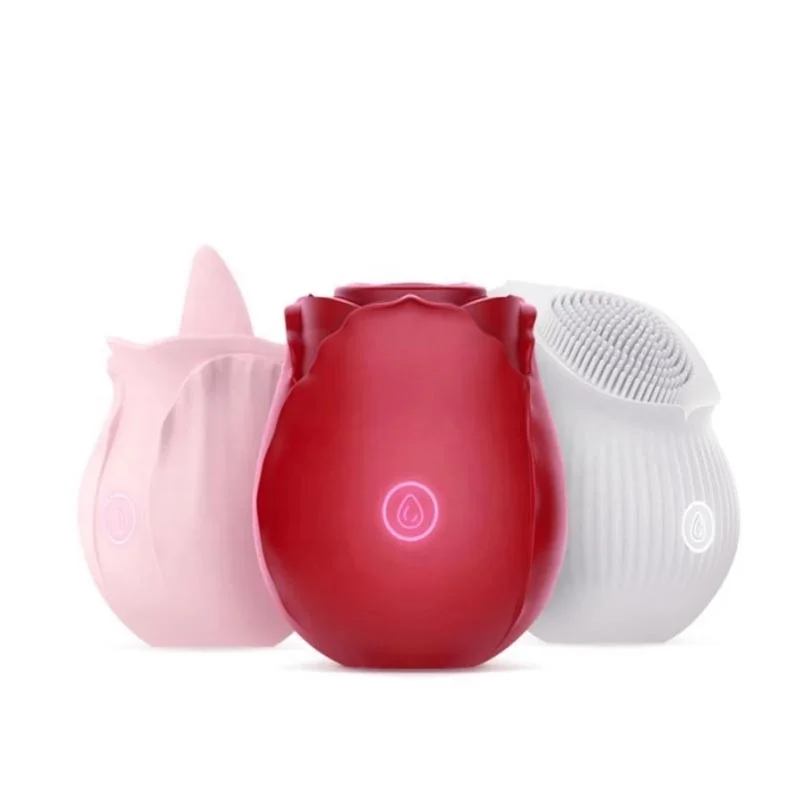 Sunfoo Free Samples Rose Sex Toy Clit Sucker Vibrator Clitoral Vibrator Rose Shaped Clitoris Rose Sucking Vibrators For Women
