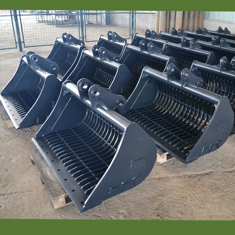 Factory Direct Selling Other Skid Steer Screening Soil Stones Sieving Rotary Screen Rotating Bucket