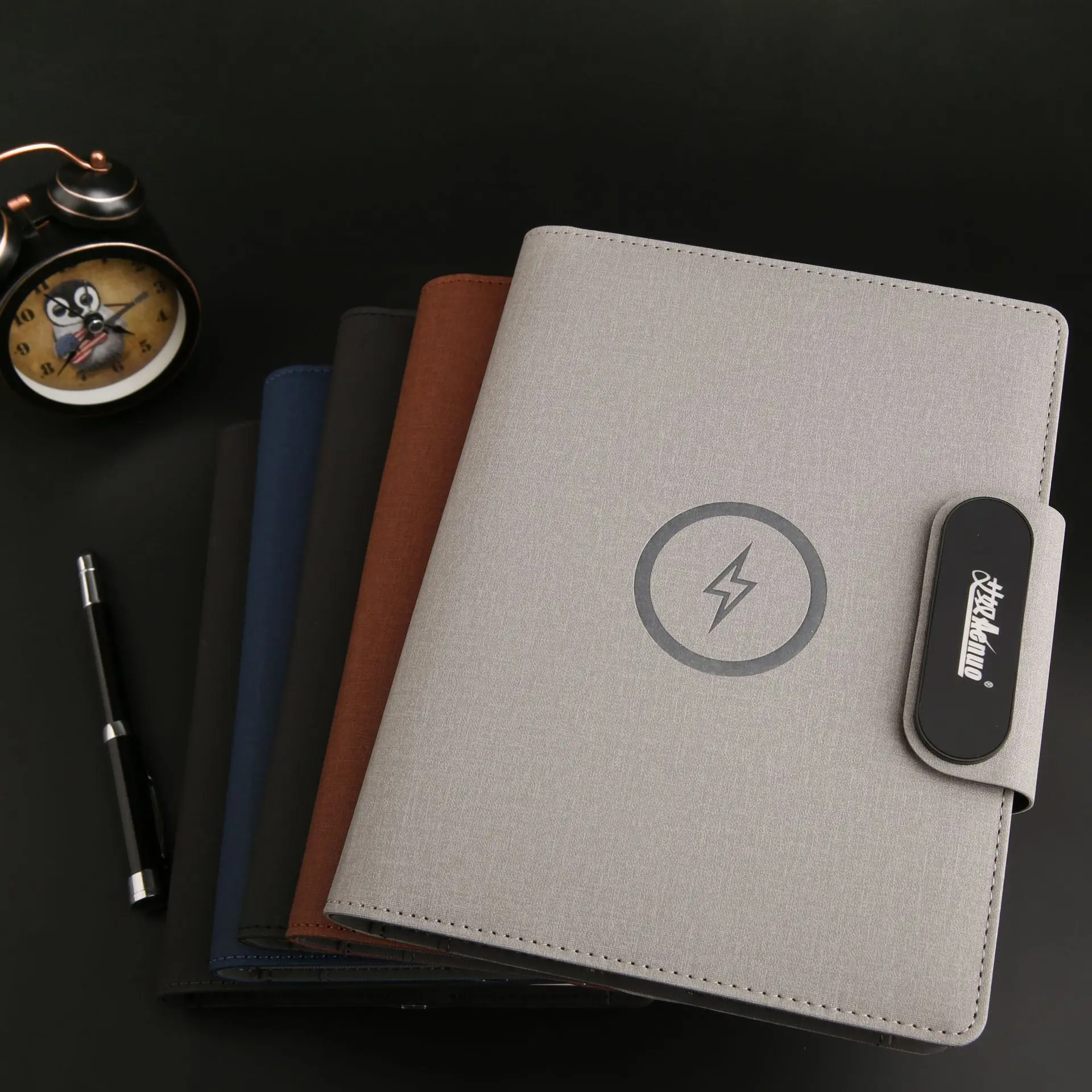 A5 sub magnetic wireless charging multi-function business creative LOGO light tablet writing notebook
