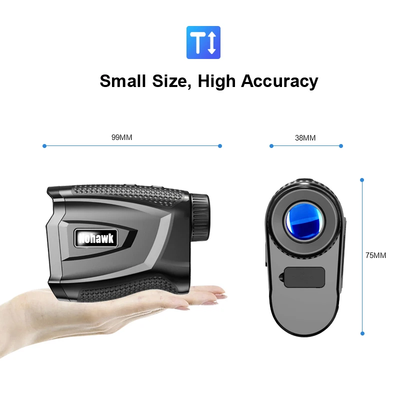 3M02 600m Nohawk Golf Long Distance Finder Watch for Hunt Monocular with Laser Range Finder Golf Rangefinder with Slope