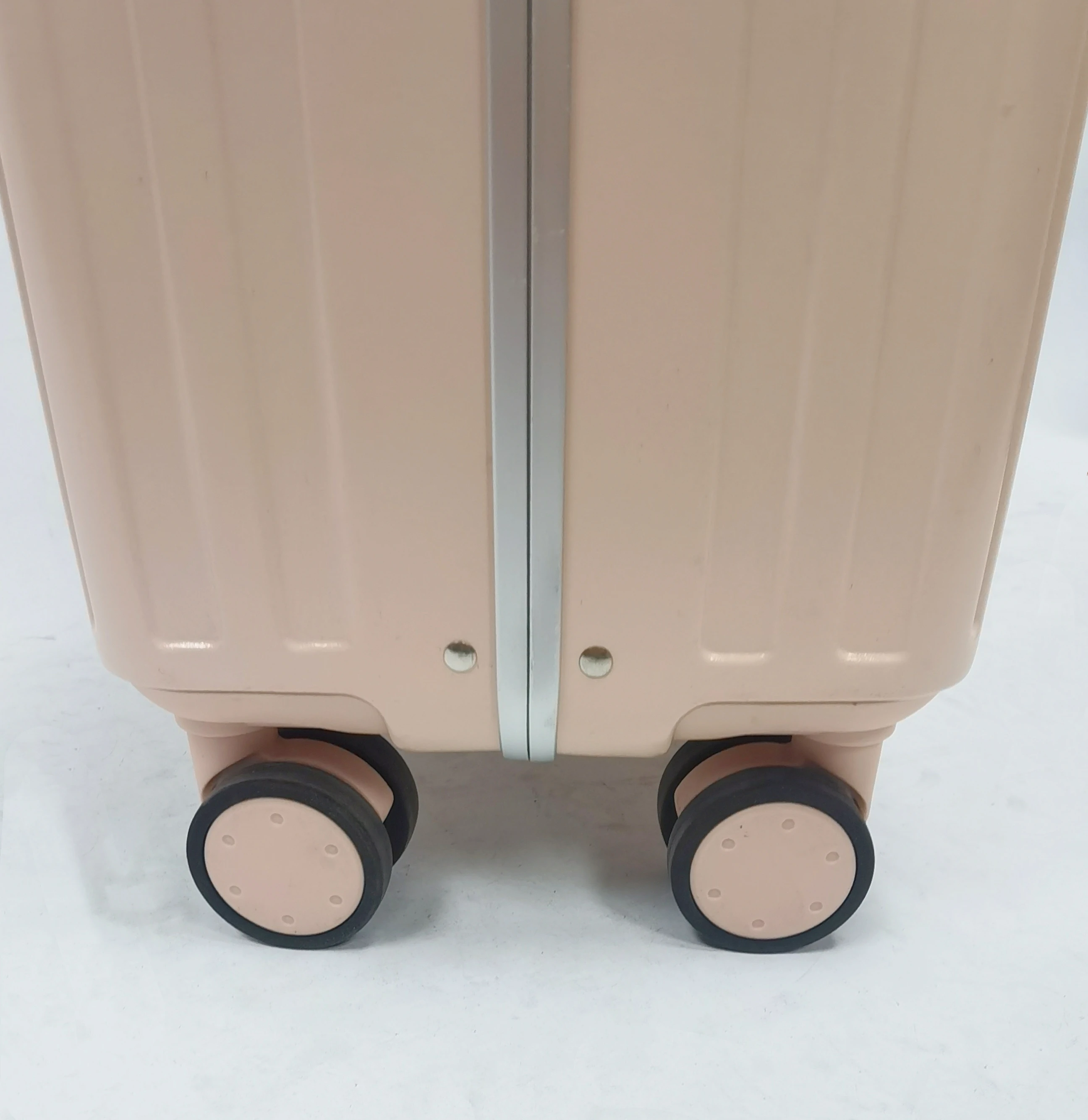 fashion luggage ABS+PC good quality luggage with zipper luggage with wide trolley handle