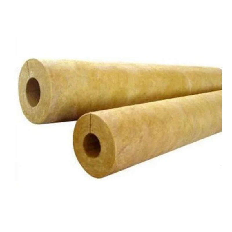 Reasonable Price Good Fire Resistance Keep Warm Rock Wool Shell Pipe Insulation