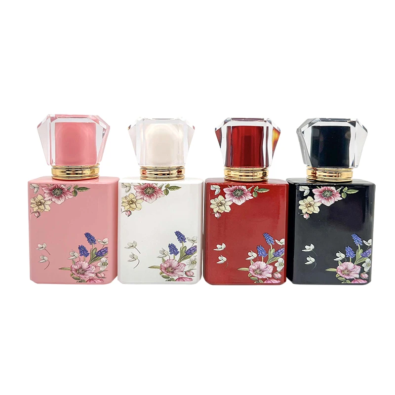 Unique 30ml 50ml Clear Wholesale Oil Spray Bottle Bulk Luxury Empty Glass Refillable Perfume Bottle
