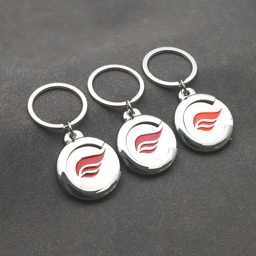 High Quality Custom Design Your Logo Metal Token Coins Key Chain Keychain