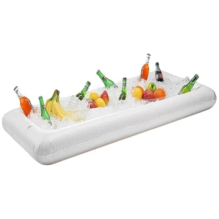 PVC Water Ice Tray Food And Drink Ice Bucket Tray Pool Party Water Supplies