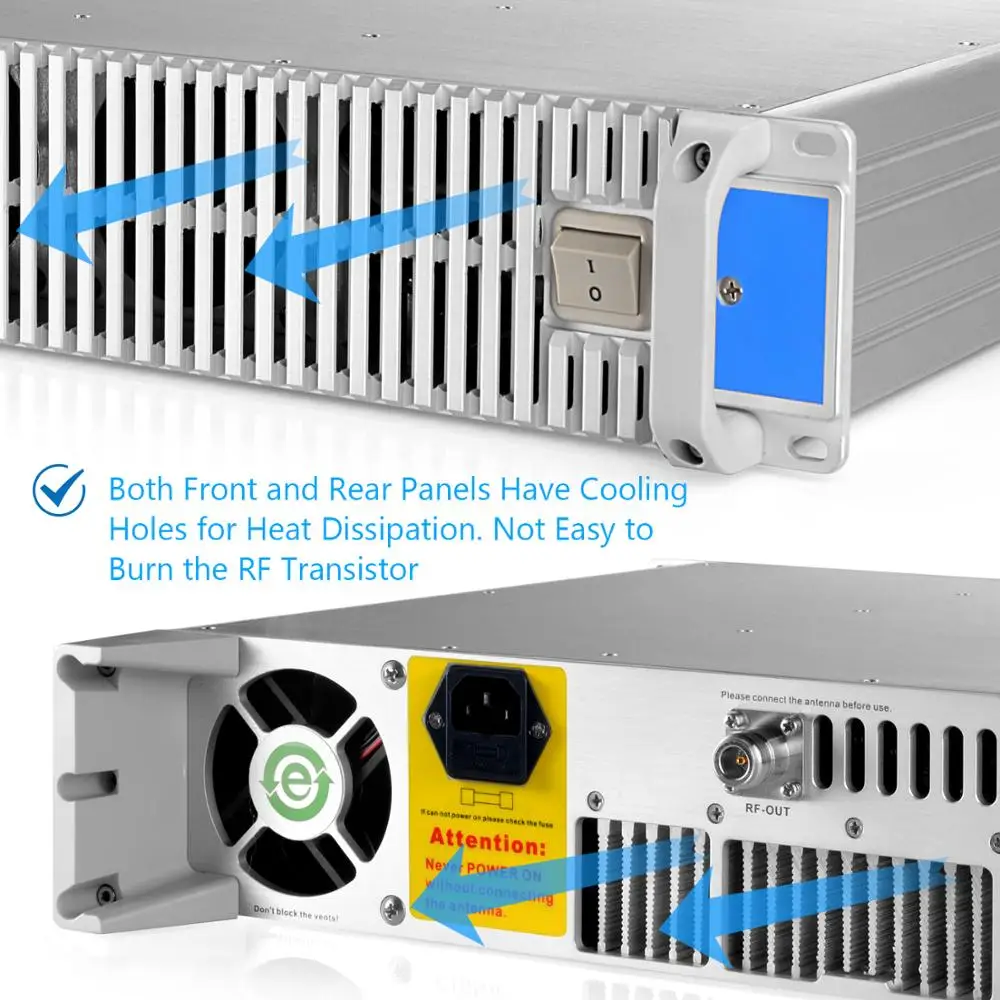 FMUSER FSN-600W 600 Вт FM вещания передатчика оборудование + 4 bay дипольная антенна yagi для радиостанции укомплектованный