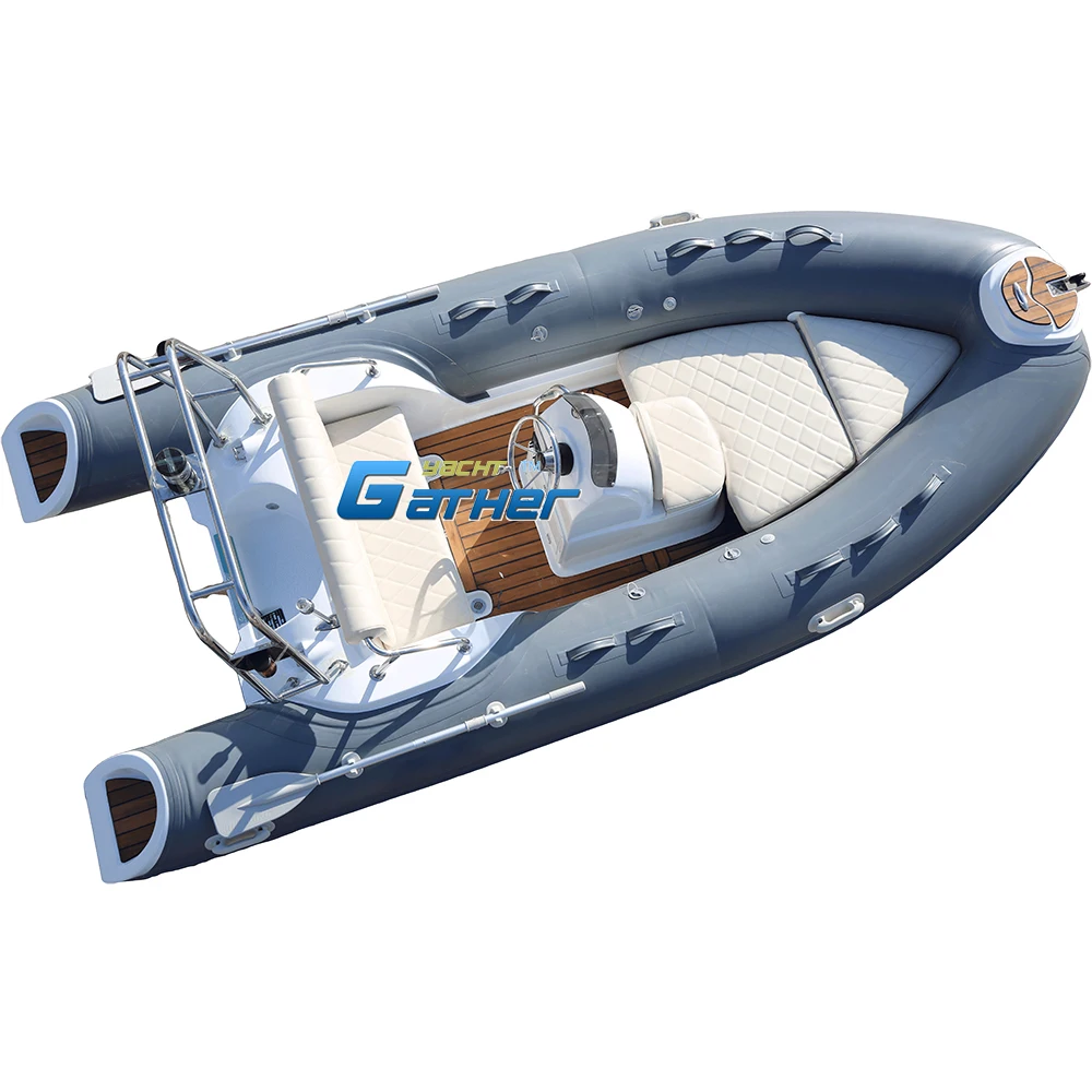 Gather Yacht RIB430B Popular Rowing PVC Inflatable Boat China Factory Cheap Inflatable Boat