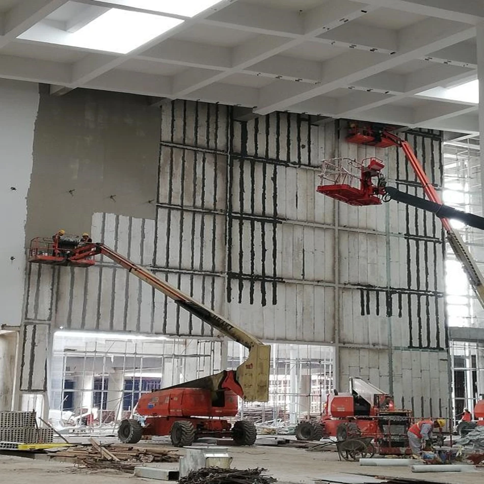 Precast Concrete Interior Wall Panels Hollow Core MgO 90mm Wall Panel for Prefab House Villas