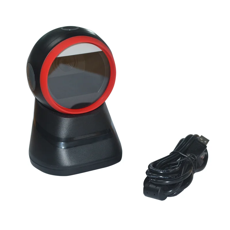 EDOO D41-21 Handsfree Supermarket Pos Bar Code Reader Auto Scan 1d 2d Wide Scan High Speed Desktop Angle Desktop Barcode Scanner