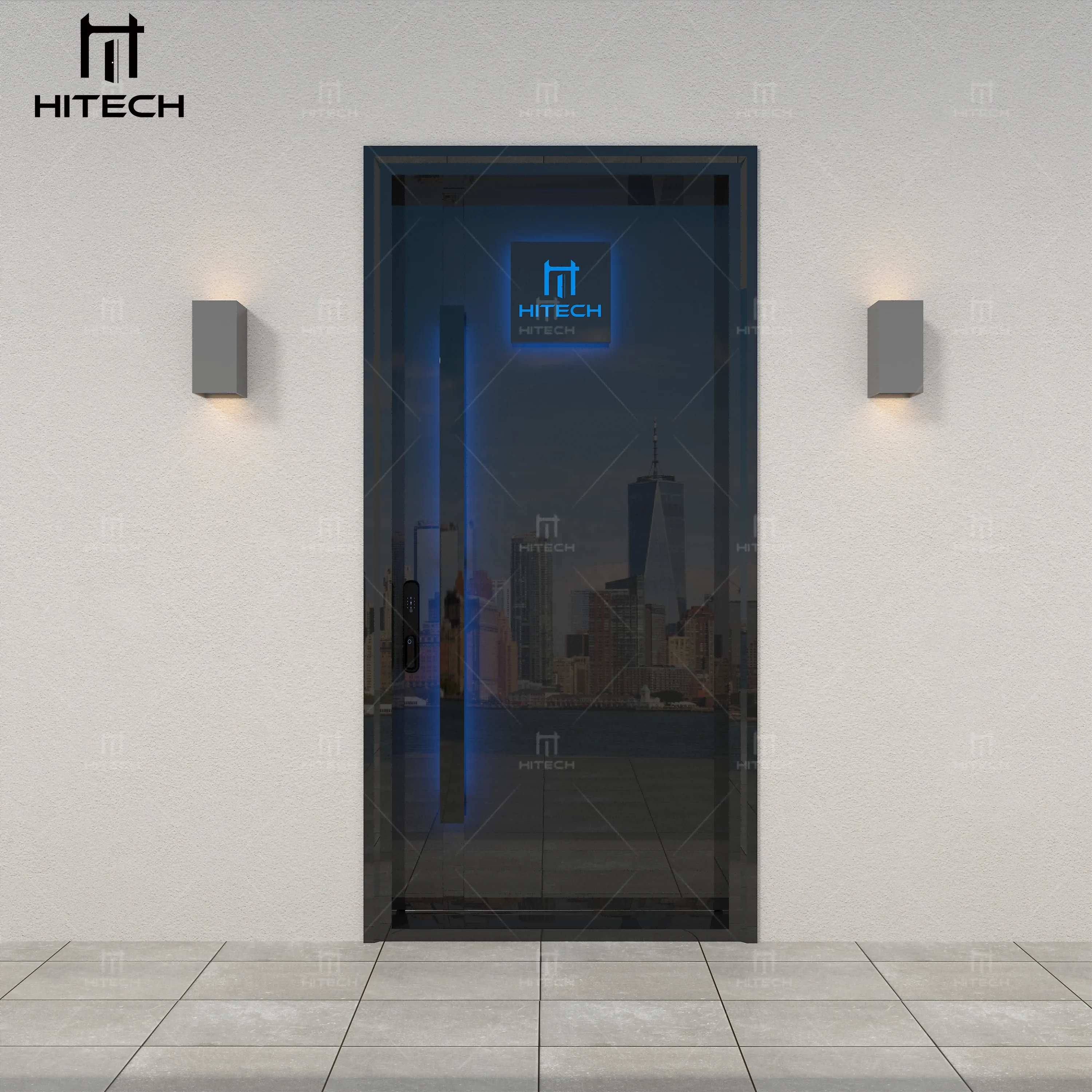 Hitech entry pivot door modern anti theft security luxury pivot entrance door residential security front entry doors for house