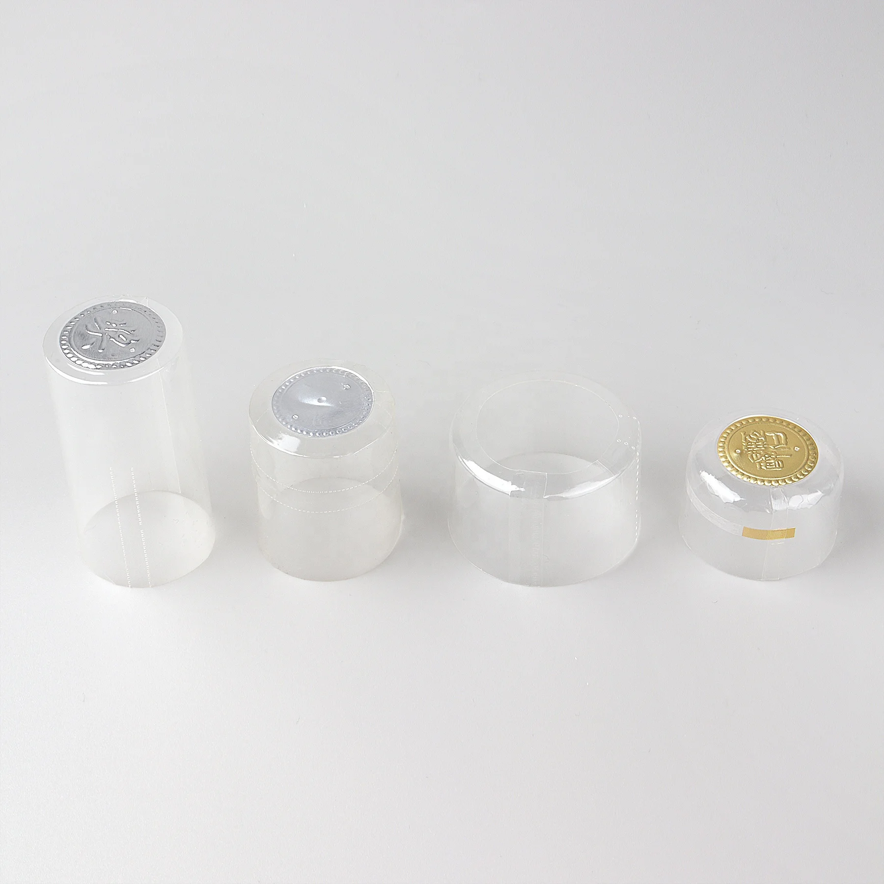 Customized Vodka Whiskey Liquor Bottle Wine Glass Bottle Heat Shrink Wraps Pvc Heat Shrink Cap Seal