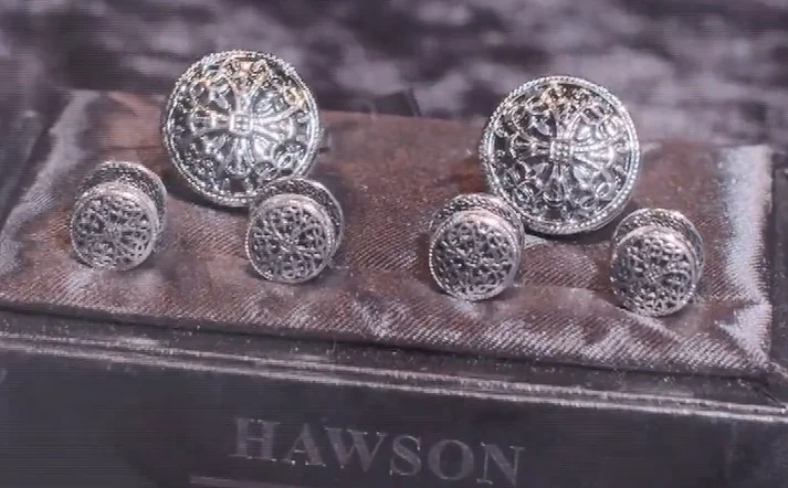 Custom Vintage Enamel Tuxedo Shirt Cufflinks for Regular Wedding Business Men Studs Set Accessories