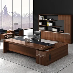 High Quality mesa oficina Luxury Commercial Furniture Office Standing Table Unique Executive Wooden Office Desk