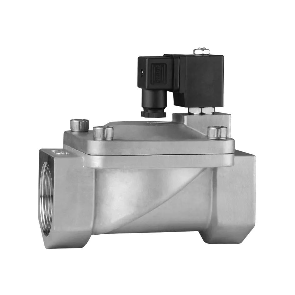 Series Large Diameter Pilot Operated Valve Water Air Oil Gas Optional Professional Solenoid Valve For Water