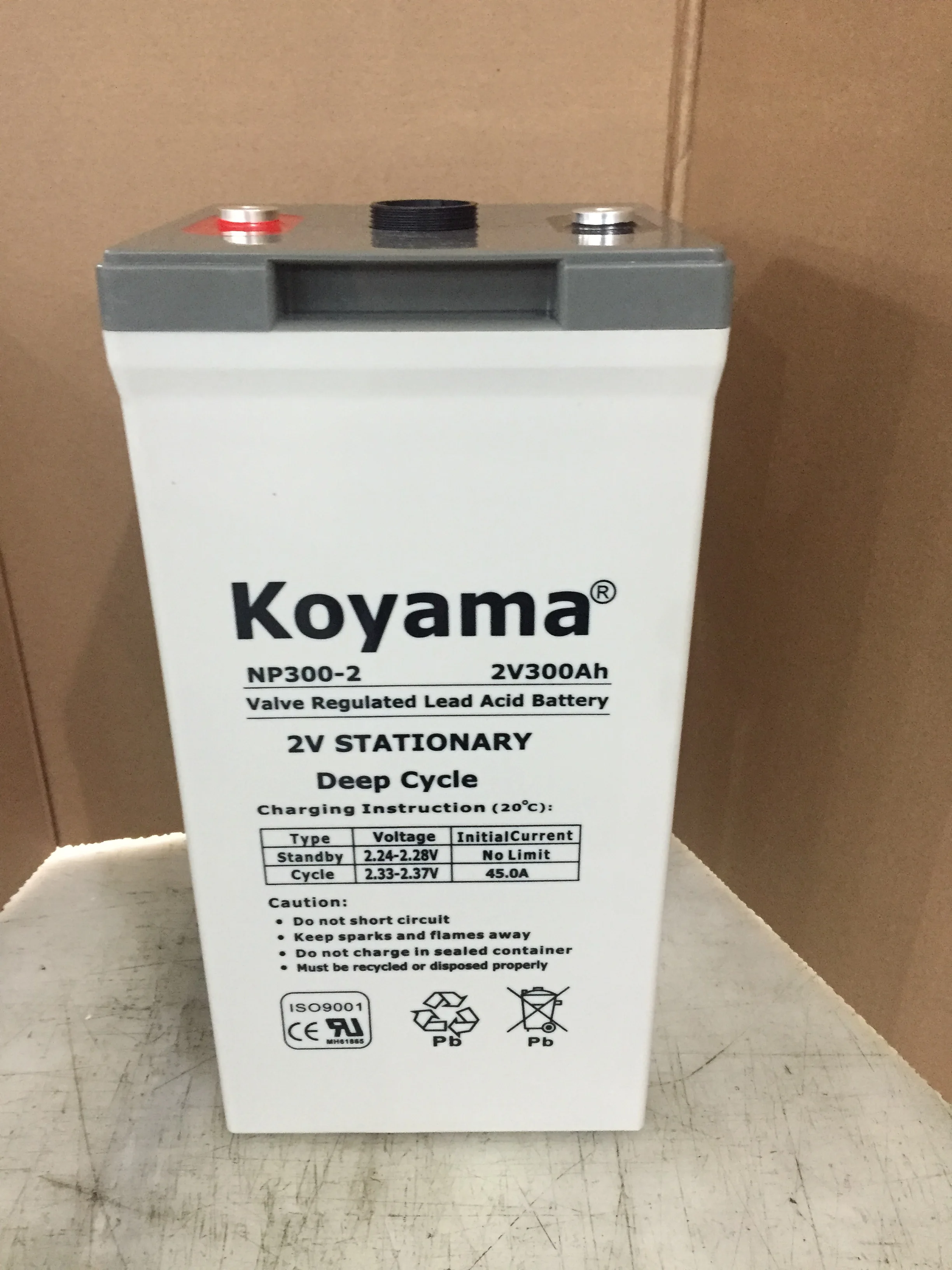 Factory price deep cycle inverter battery 2V 300ah AGM VRLA battery