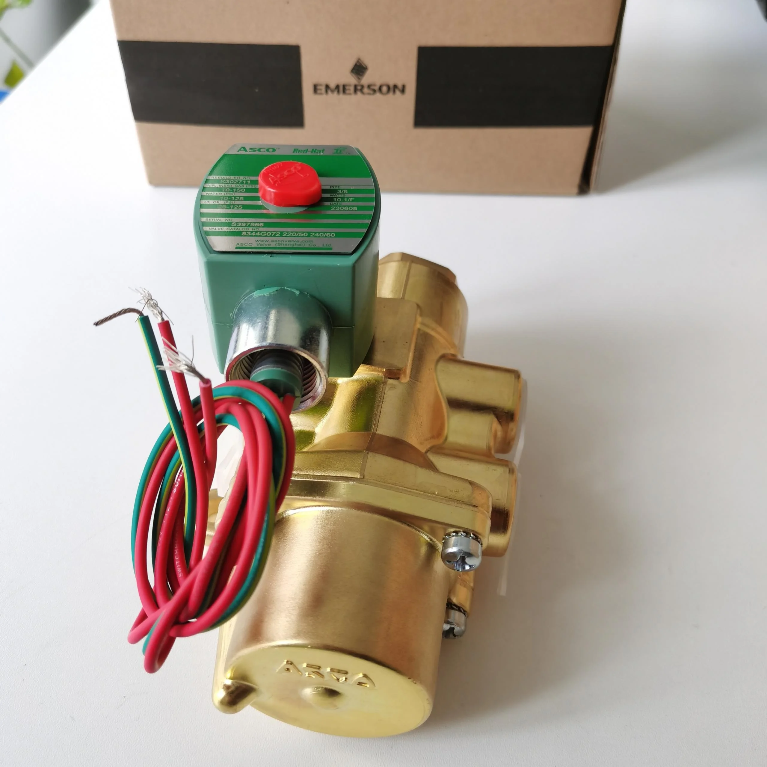 8344G072 Asco 344 series 4-Way Poppet Solenoid Valve Emerson Asco 8344G070 8344G074 8344G080 8344G044 8344G056 Solenoid Valves