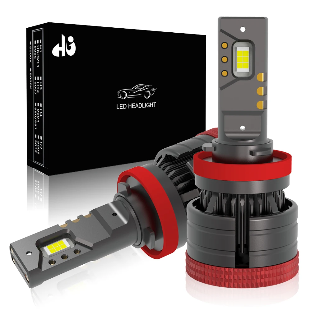 HUAJIAN High Power Universal 3 Copper Tube Car M5 Headlight Bulb 9005/9006/9012/H4/H7/H11 IP67 Waterproof Auto Lamp