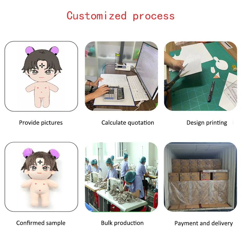 20cm Custom Made Plush Idol Doll Custom Anime Figure Stuffed Toys Plush Korea Kpop Star Doll Plush Toy