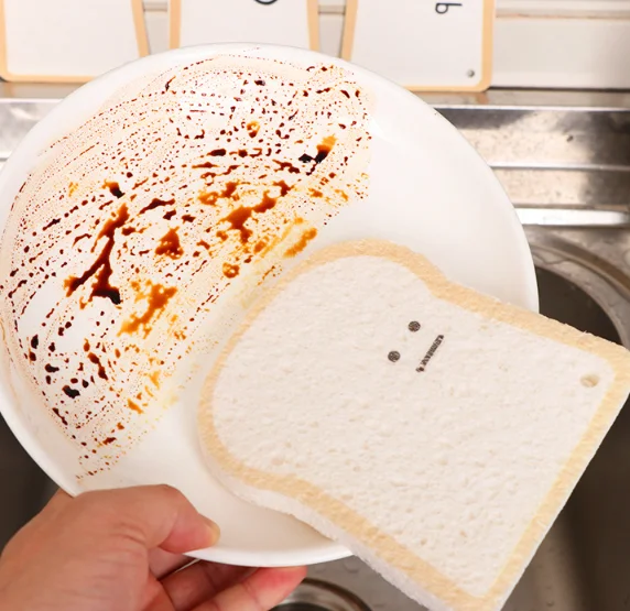 Sustainable Cleaning Sponges Bulk Compressed Cellulose Absorption Pop up Sponge Custom Printed Wood Pulp Material