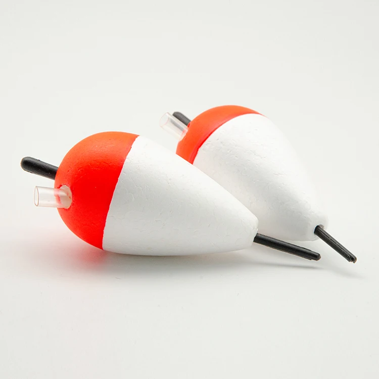 80mm 2ps/sets Eps Foam Mixed Colour Environmentally Fluctuate Friendly Materials High Quality Trout Luminous Fishing Floats Set