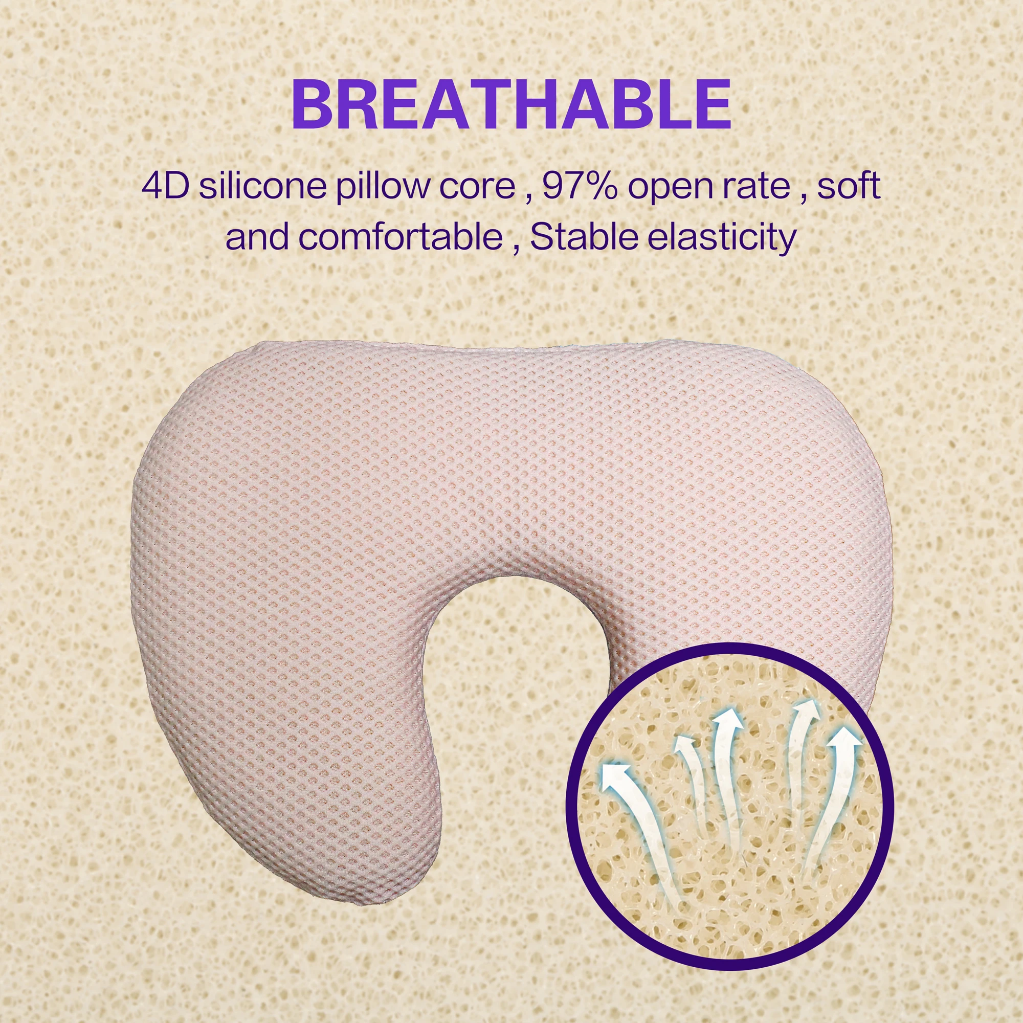 PRA FREE Washable And Sundried Baby Head Shaping Latex Pillow With Factory Price Silicone Prevent Flat Head Pillow