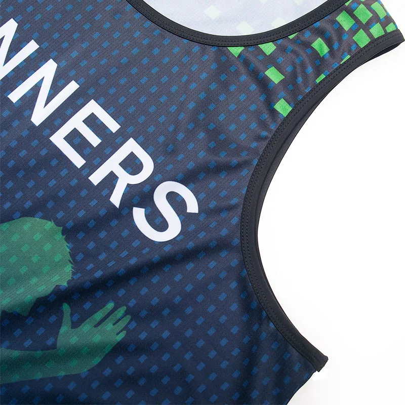 
Wholesale Breathable Tank Top Fitness Gym Wear Sportwear Sublimation Running Cycling Vest 