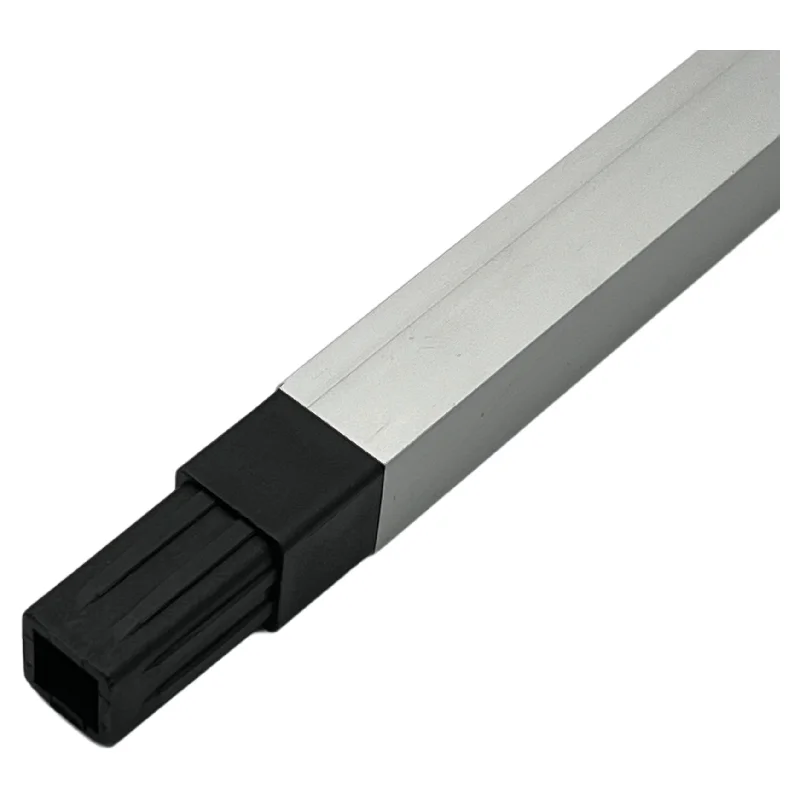2H 2Way Plastic Connectors For 20 25 30 Mm Square Hollow Tubes, Straight Through Both Ends Square Tube Connector