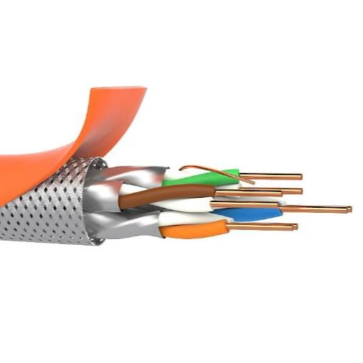 High Quality Shielded Twisted Pair cat6a cat 6a FTP SFTP Outdoor Internet Network Communication Cable 305M Per Coil
