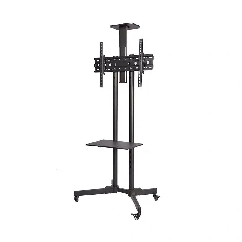 Factory direct price Wireless remote video conferencing mobile office TV cart with wheels TV stands