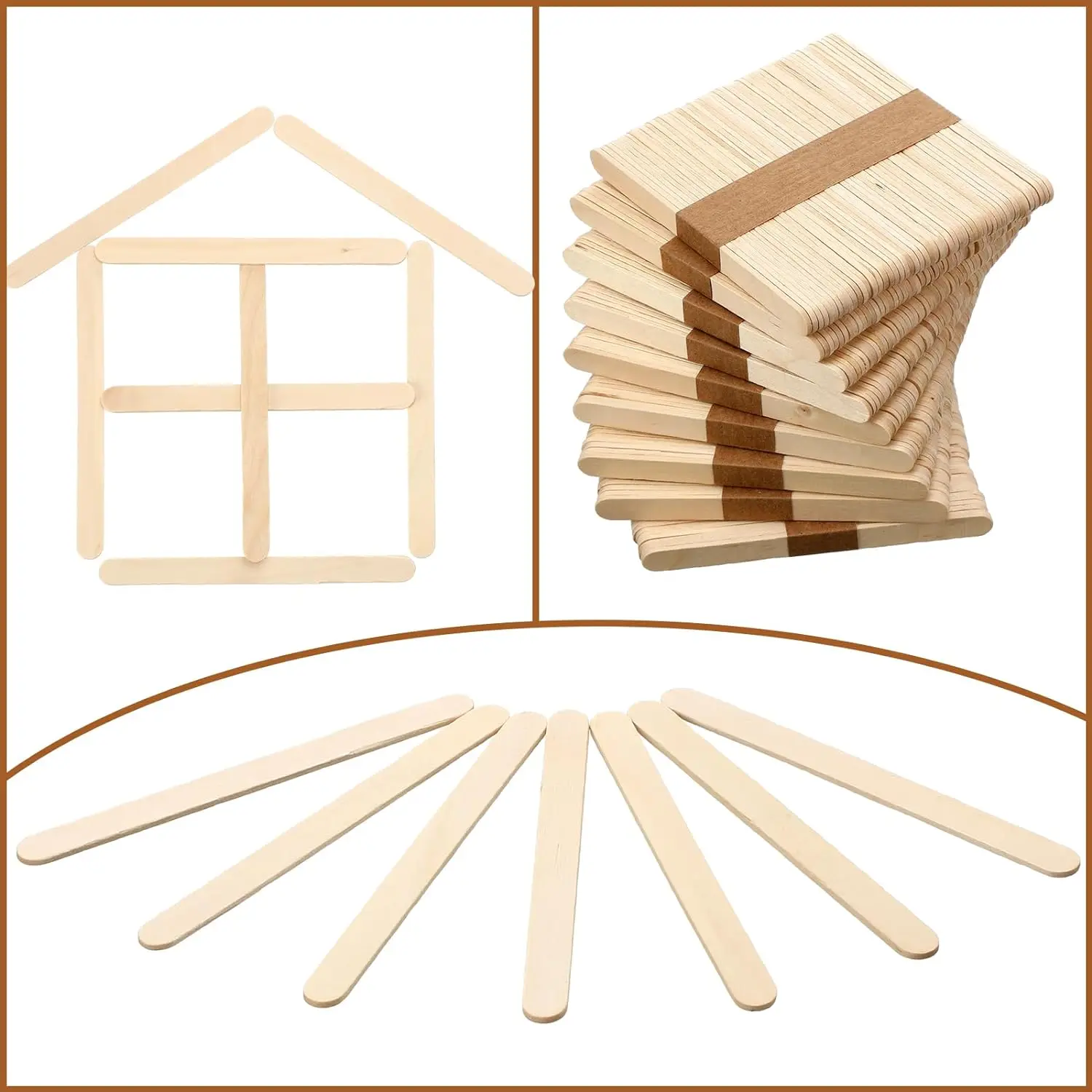 Hot Sell Colored Popsicle Stick Eco-Friendly Wood Color Ice Cream Stick Ice Cream Mold Popsicle
