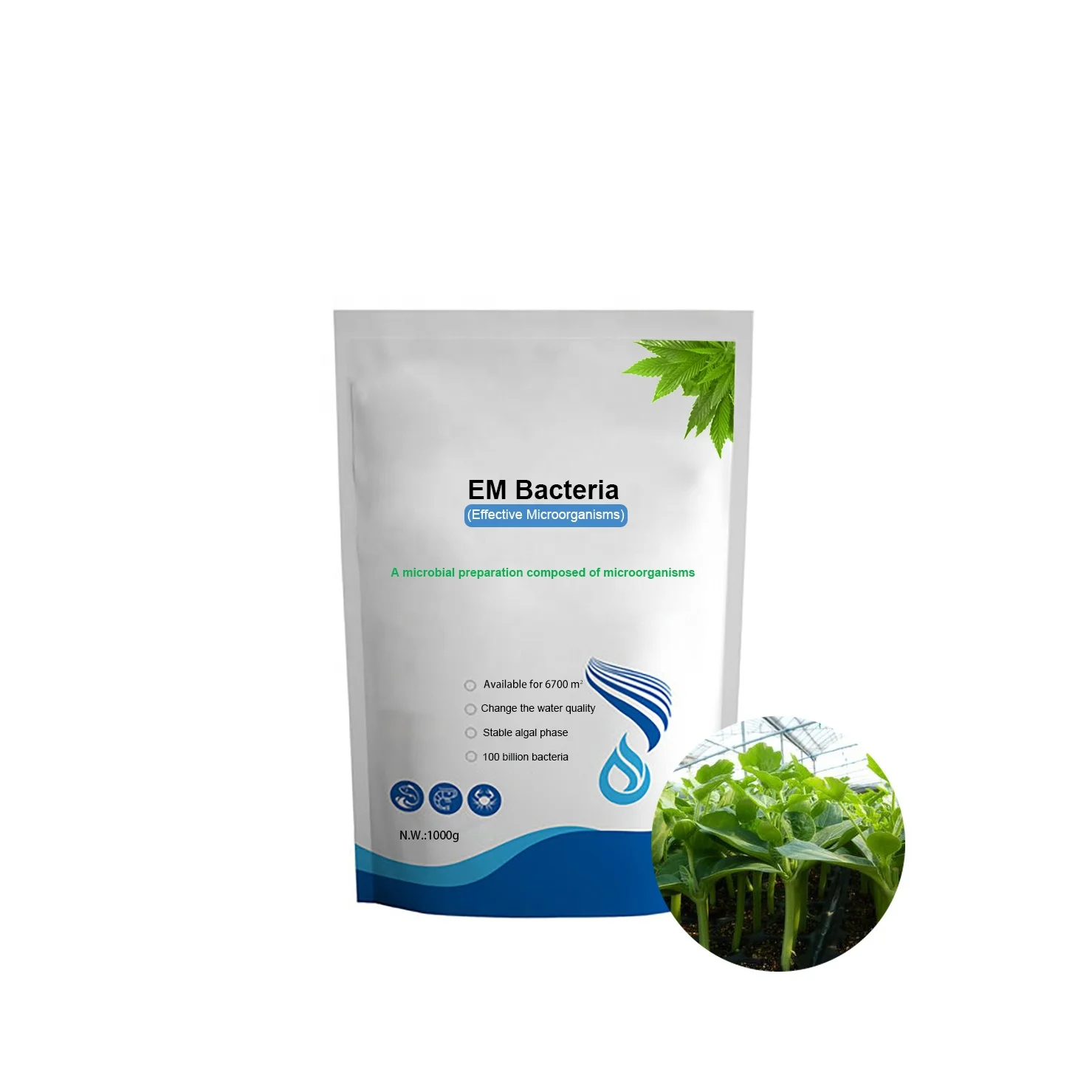 Ферментированные био-удобрения с нулевым загрязнением ЭМ-компостных