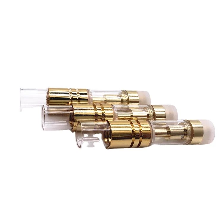 
2020 new HOT sale gold color vape cartridge glass ceramic vape oil cartridge 