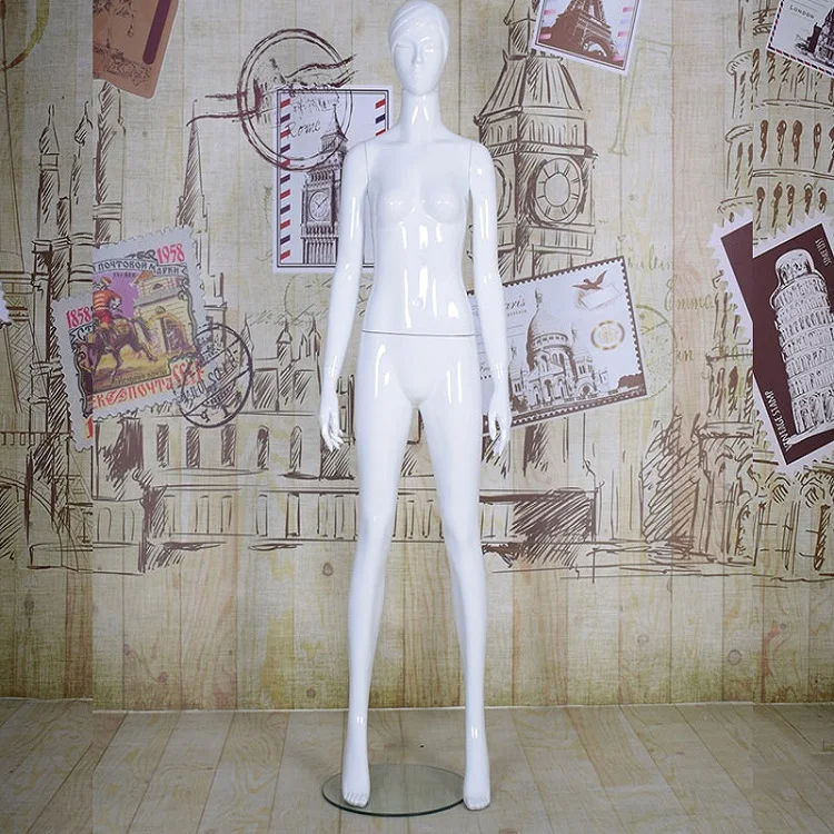 Fashion Window Clothes Display White Plastic Full Body Women  Cheap Female Mannequins