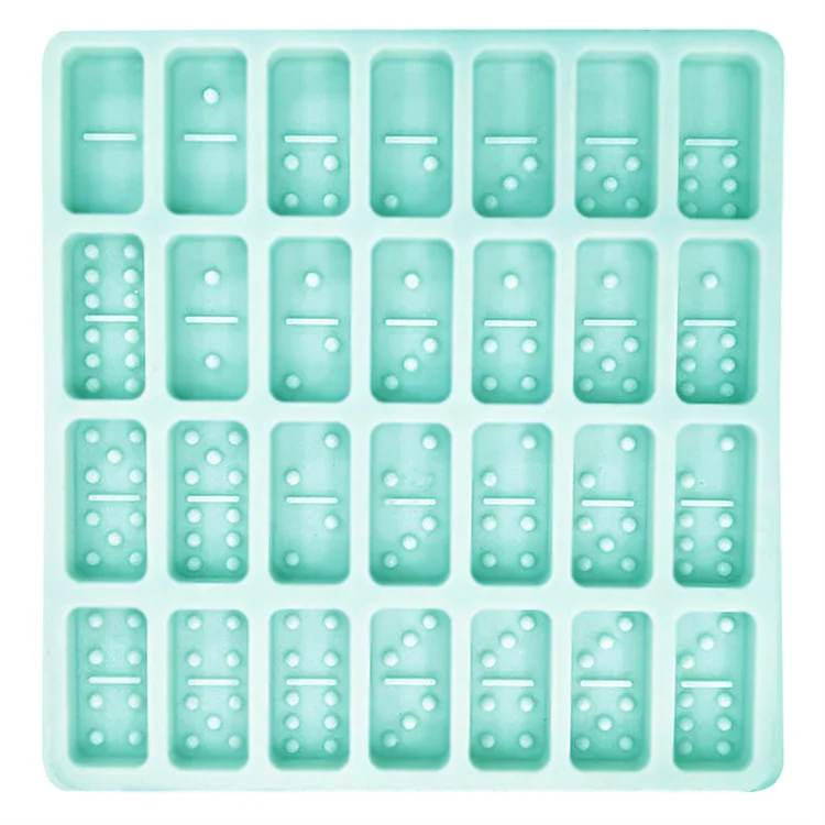 Custom DIY Resin Shiny Silicone Jumbo Domino Mold Professional Domino Mold