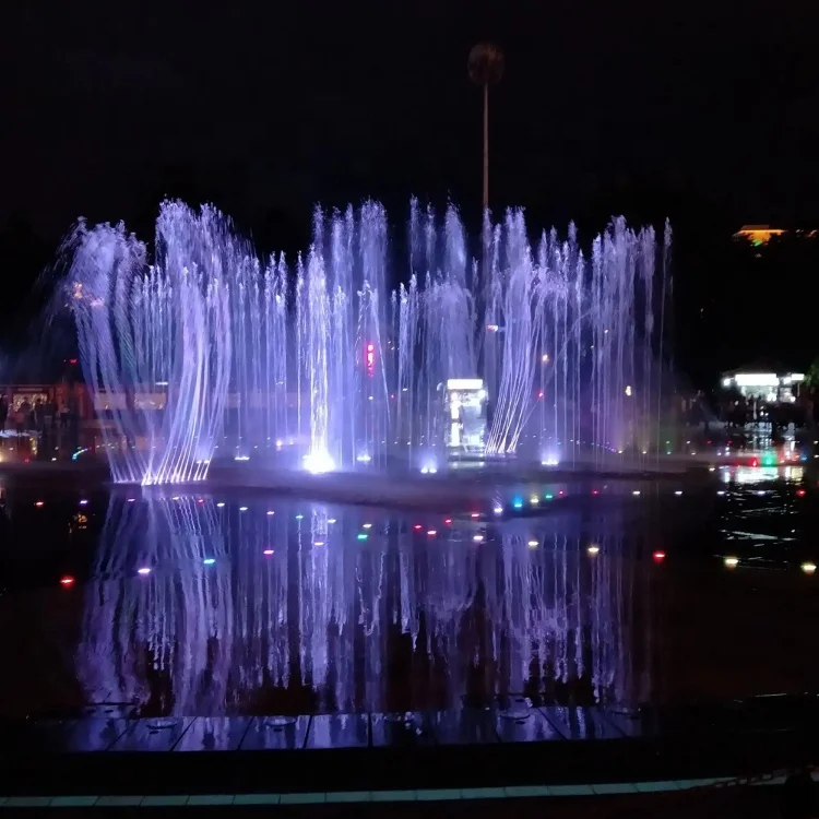 Hot Sell Pool Water Fountains Outdoor Water Fountain for parks with colorful lights