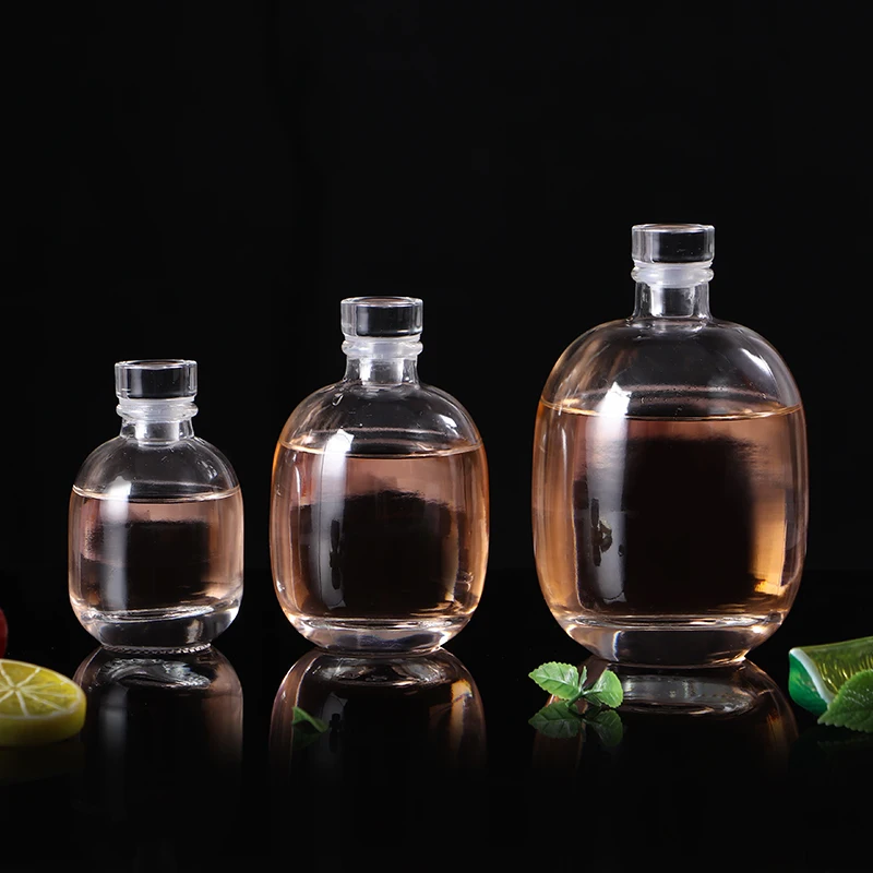 100ml 250ml 500ml luxury empty fruit wine beverage liquor vodka spirits glass bottle packaging