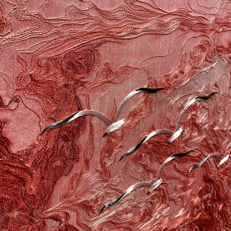 embroidery Modern light luxury style painting of birds decorative painting traditional chinese painting horse wall art