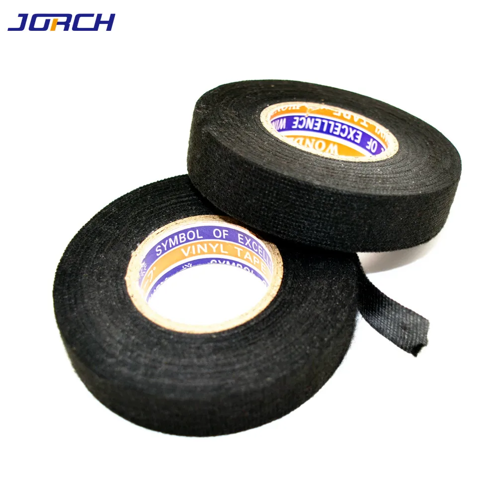 15m*19mm Dustproof Heat-resistant Wiring Harness Tape Looms Wiring Harness Cloth Fabric Tapes Adhesive Cable Protection