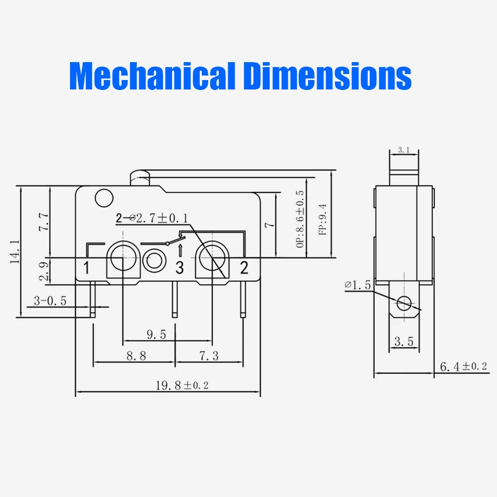 KW12-3A-A 3A kw12 микропереключатель потока